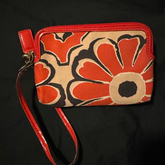 Coach Poppy collection vintage wristlet with card slots - Picture 4 of 6